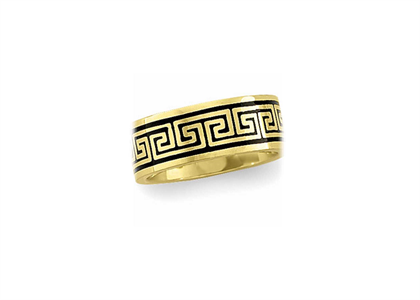 Gold Plated Celtic Mens Ring